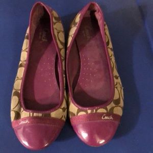Signature Purple and tan Signature Coach Loafer